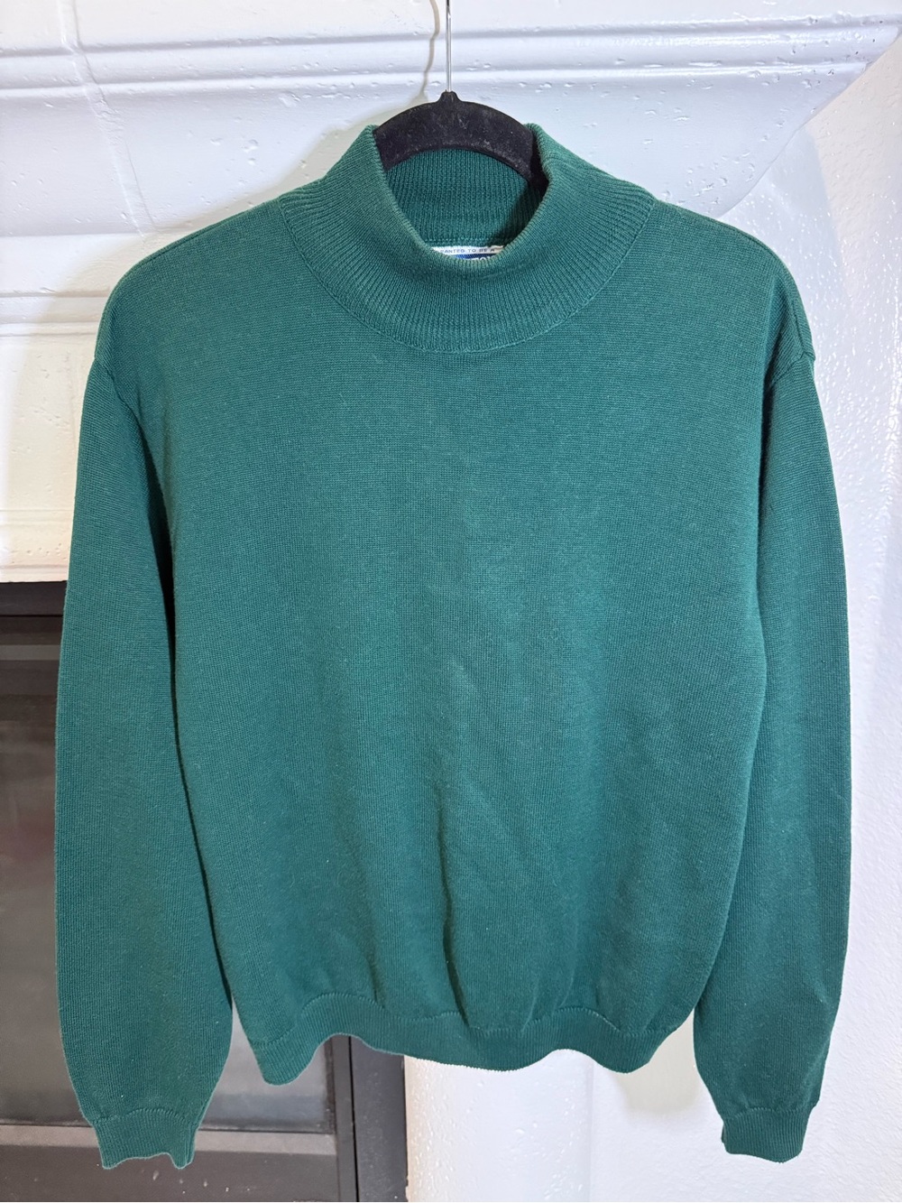 Vintage Pendleton Crewneck Sweater in Forest Green Ladies Size L - Picture 3 of 6